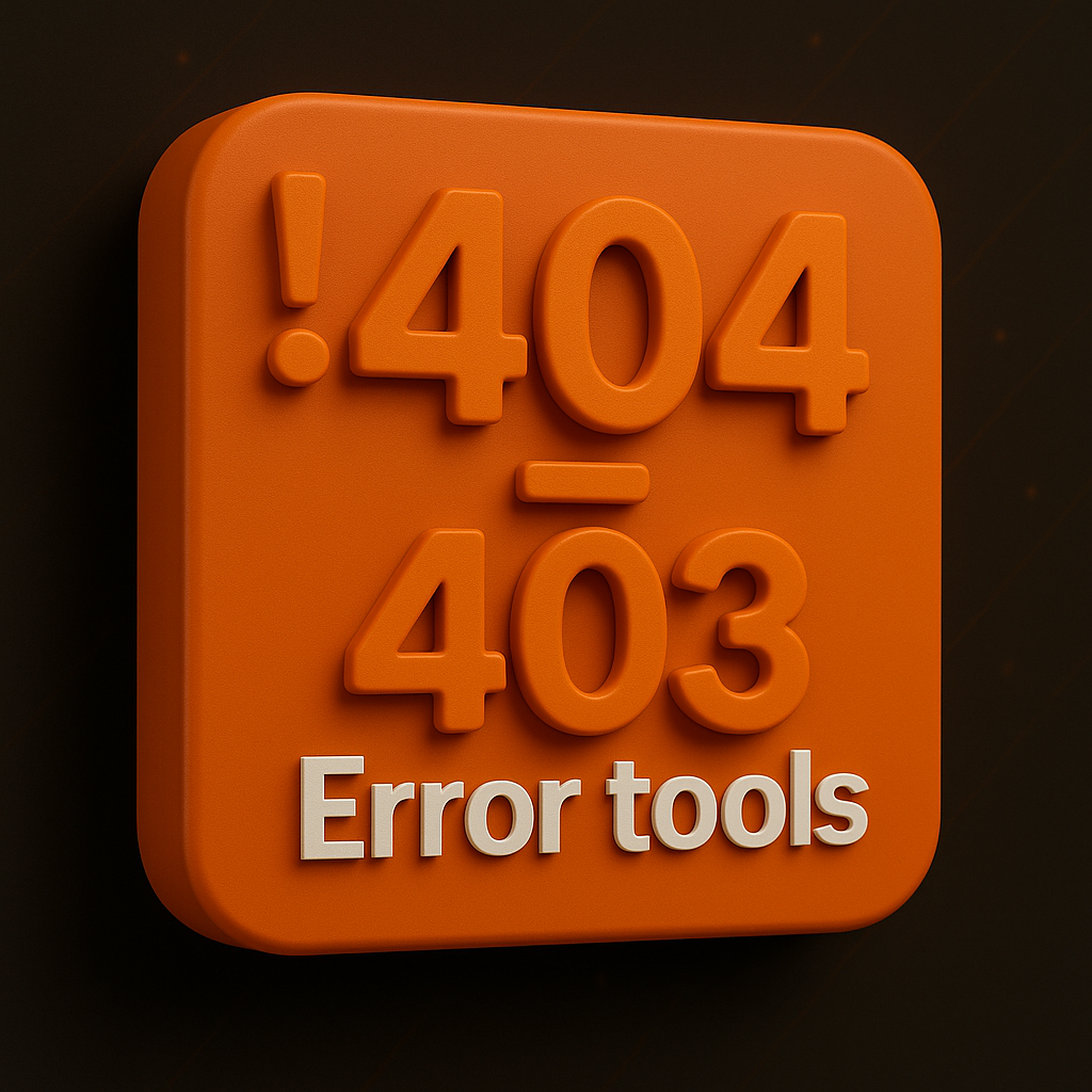 Error 404 & Error 403 Tools